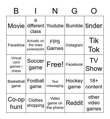 HRM Eye-Spy Bingo Card