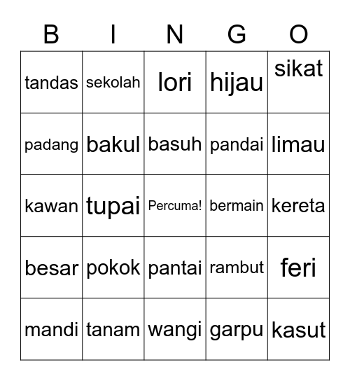 Bingo Kata 2 Bingo Card