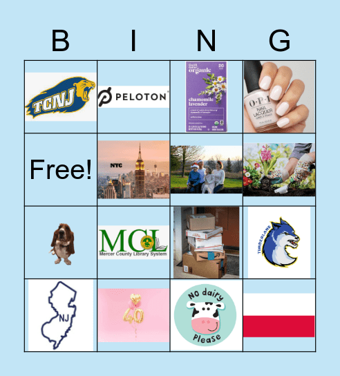 Celebrating 40 Days till 40! Bingo Card