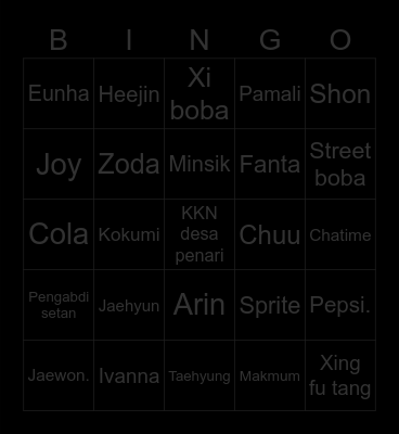 SIK K 🚬 Bingo Card
