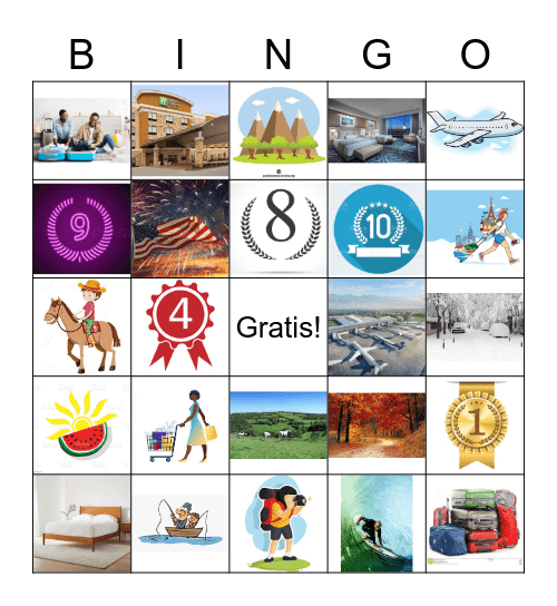 Las vacaciones Bingo Card