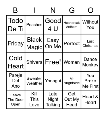 MOL Chemical Tankers Year End Party 2022 Bingo Card