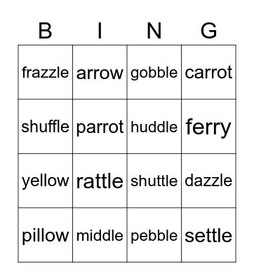 Bingo Card