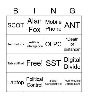 OB BINGO Card