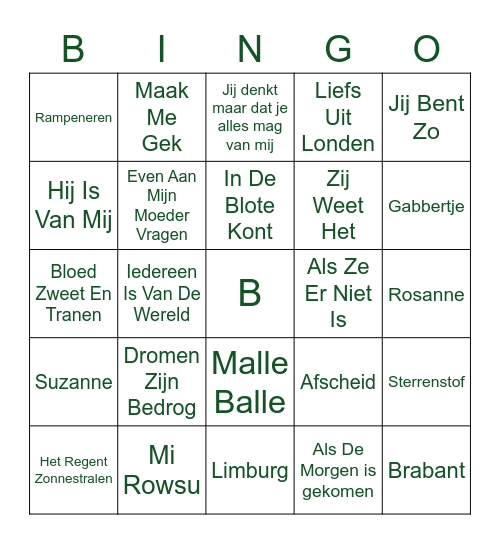 Bonenkamp Bingo Card