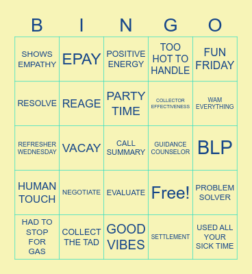 CAT BINGO Card