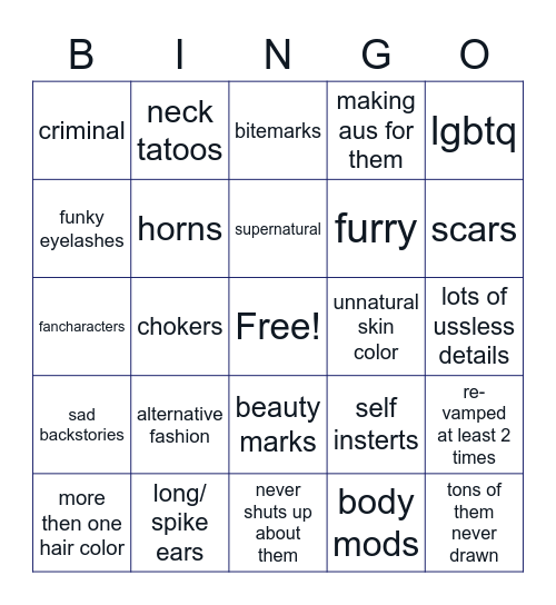 STRACHOWYJEC OCS BINGO Card