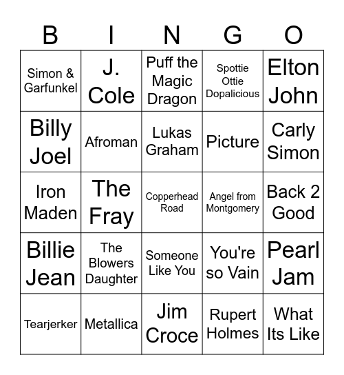 Storytelling Bingo round 2 Bingo Card