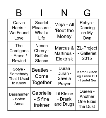 Luxplus Nationality Bingo Card