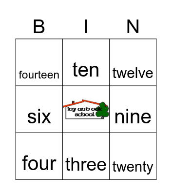 NUMBERS Bingo Card