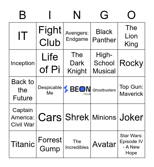 #HalloweenAtBEON Bingo Card