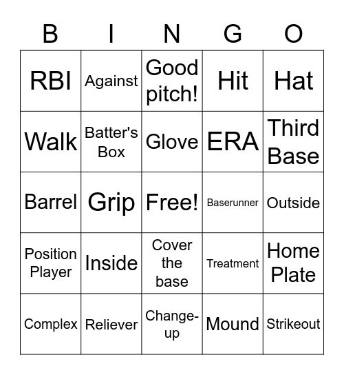 Cincinnati Reds Baseball Bingo Card