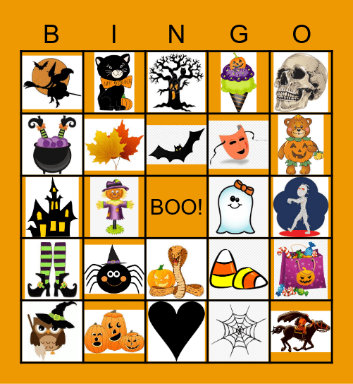 Fall Celebration BINGO Card