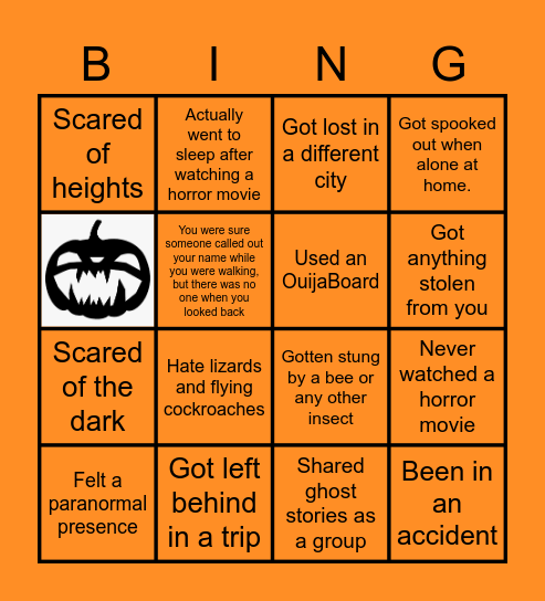 Halloween Spook-Fest!! Bingo Card
