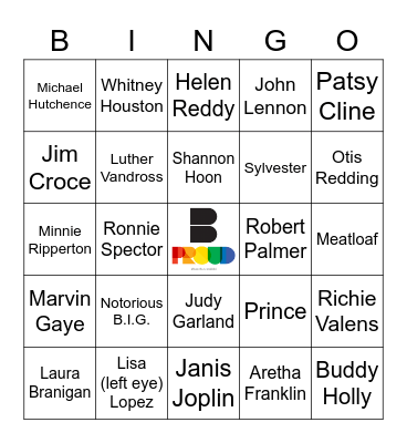 They Dead Bingo Card