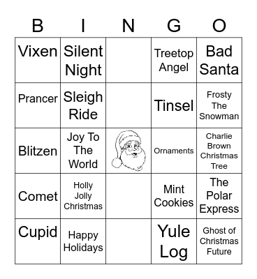 Christmas Bingo Card