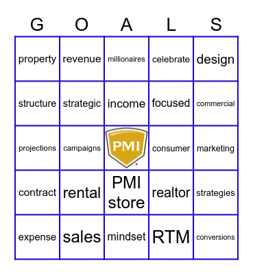 PMI BINGO LINGO Bingo Card