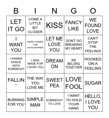 DATE NIGHT BINGO Card