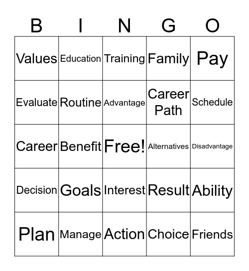 Making Bingo