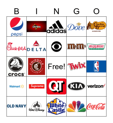 LOGO BINGO! Bingo Card