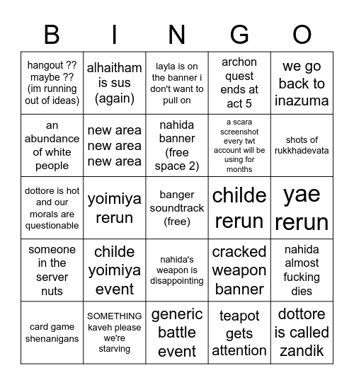 3.2 bingo card Bingo Card