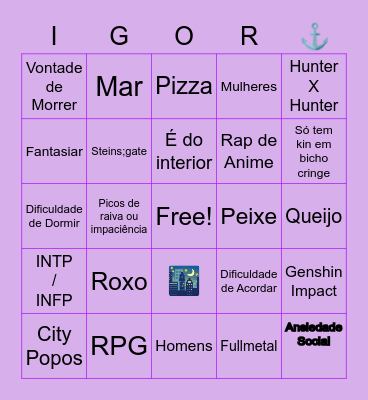 Bingo Feijão Bingo Card