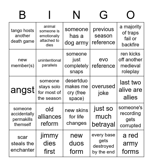 life series season 3 Bingo Card