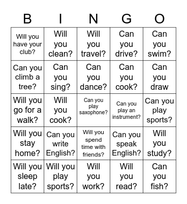 Can/Will Weekend Bingo Card