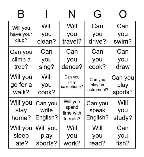 Can/Will Weekend Bingo Card
