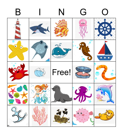 Rosaleigh's Mermaid Bingo! Bingo Card