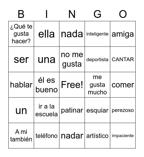 UNIT 1A/1B REVIEW Bingo Card