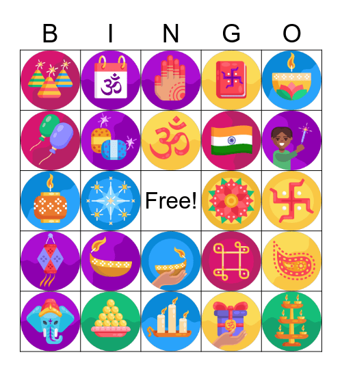 Diwali Bingo Card