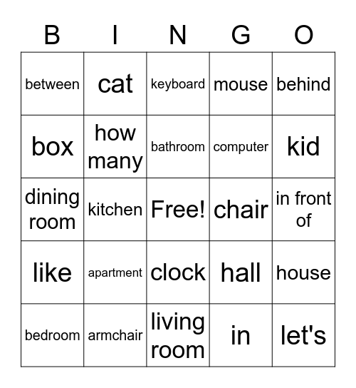 OD1 voc unit 3 Bingo Card