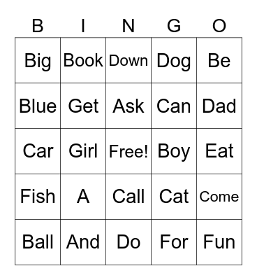 Bingo Card