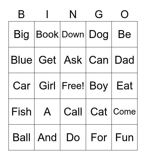 Bingo Card