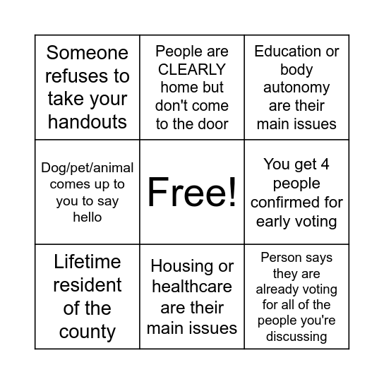 Super Saturday Bingo! Bingo Card