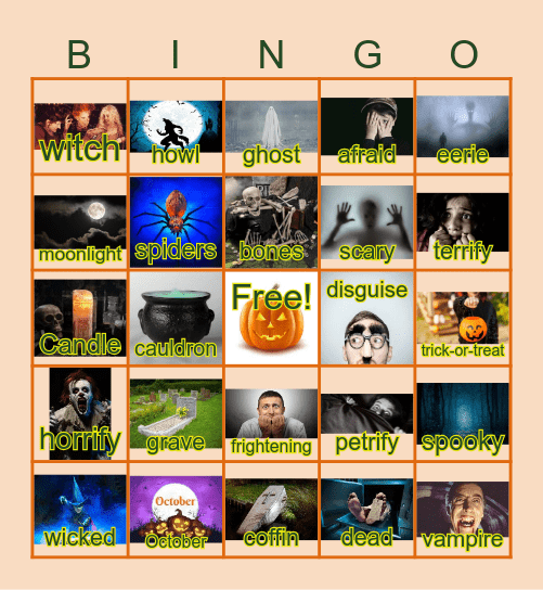 Halloween Bingo Card