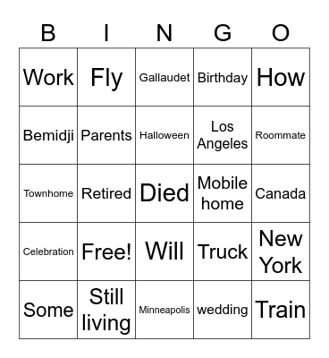 Unit 4 Vocab list 2 Bingo Card
