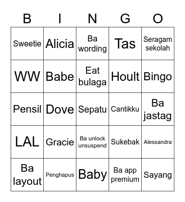Bingo Card