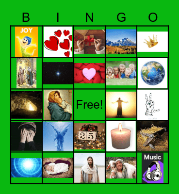 Christmas Eve Bingo Card