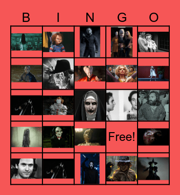 HORROR BINGO Card