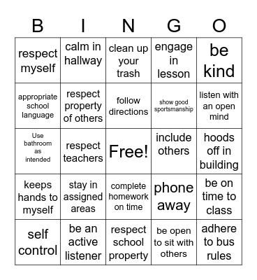 CARES BINGO Card