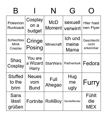 MEX Berlin Bingo Card