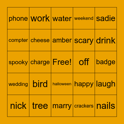 CX Week Bingo! Bingo Card