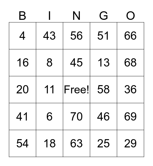 FALL FESTIVAL Bingo Card