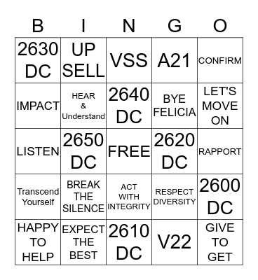 Everyday Rock Stars! Bingo Card