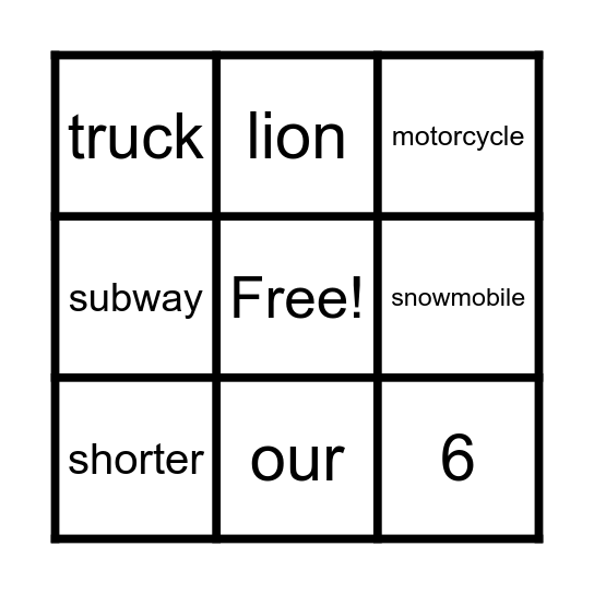 Bingo Card