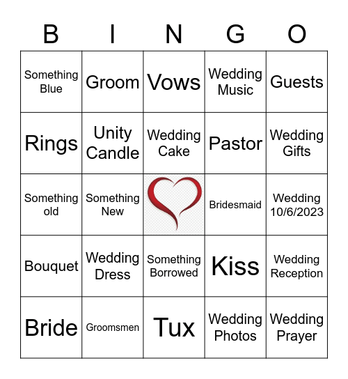 ENGAGEMENT PARTY Bingo Card