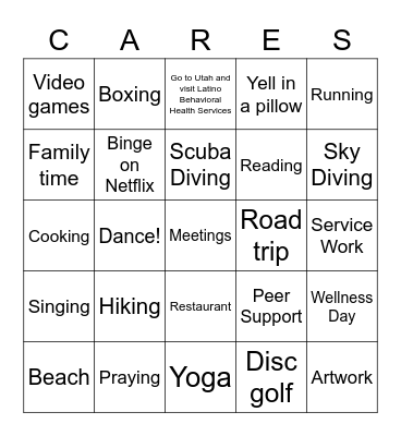 Real Play Bingo Card