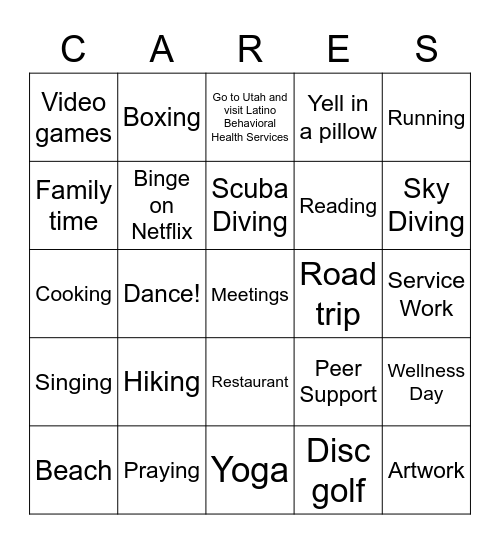 Real Play Bingo Card